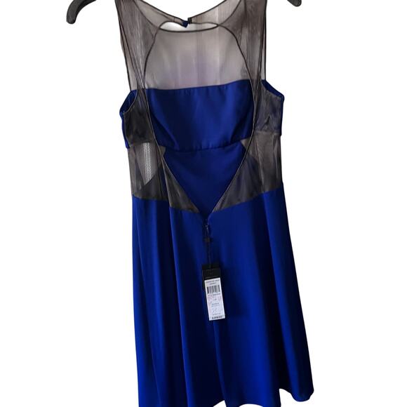 NWT BCBGMAXAZRIA Cobalt Mesh Panel Dress – Size M - Picture 2 of 4